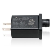 Replacement Adapter for Christmas Inflatables, Plug 5-6 ft Black