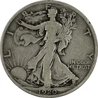 1920 Walking Liberty Silver Half Dollar in a SAFLIP® - Fine+
