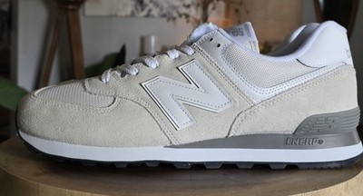 New Balance 574 Core Grey White ML574EVW Men's Size 11.5 Classic Lifestyle Sneak