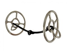Showman Double Ring Sweet Iron Snaffle Bit