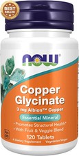 Copper Glycinate Supplement 3mg Albion Structural Health Support 120 Tablets