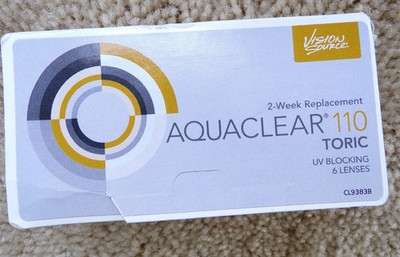 Aqua Clear (AquaClear) 110 Fanfilcon A 6 pk Toric UV Blocking @h3