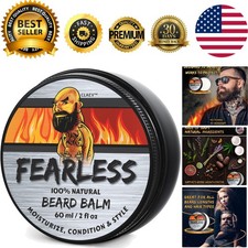 Moisturizing Beard Balm 2 oz with Shea Butter  Coconut for Outdoor Men