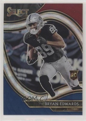 2020 Select Field Level Tri-Color Prizm 21/75 Bryan Edwards #376 Rookie RC 06y2