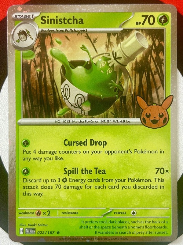 Sinistcha - Cosmo Holo, Rare - Trick Or Trade 2024 - Pokémon TCG - NM/M