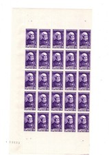 1946 France  Planche De 25T N°749** Henri Becquerel Neufs** Luxe