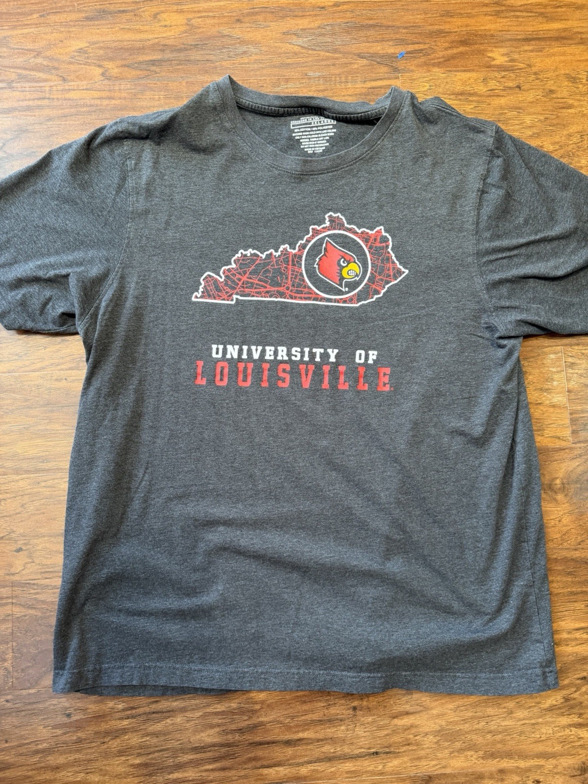 Louisville Cardinals 2xl Shirt Dark Grey
