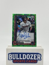 2025 Topps Chrome Sapphire Daniel Schneeman Green Autograph /99 RC