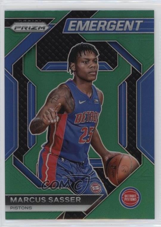 2023-24 Panini Prizm Emergent Green Prizm Marcus Sasser #1 5i3