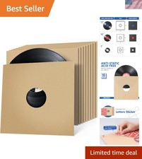 VKheroKV GU-YO Durable Thick Kraft Brown Covers Record LP Jackets Cardboard w...