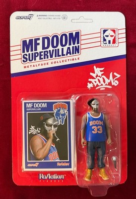 MF Doom｜Super8 Reaction lface Figure Super7 ReAction MF DOOM SUPERVILLIAIN MetalFace Collectible 3.75