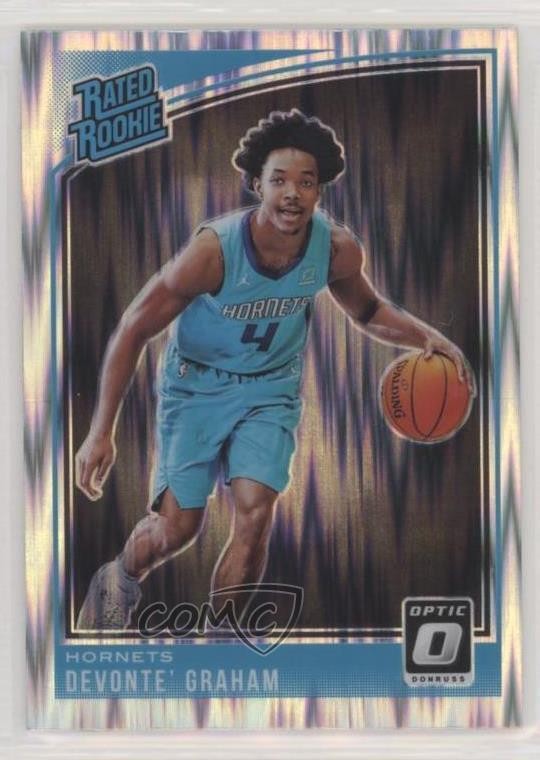 2018 Panini Donruss Optic Rated Shock Prizm Devonte' Graham #189 Rookie RC 00bf