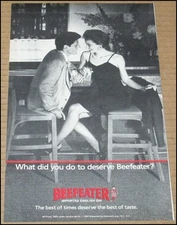 1987 Beefeater London Dry Gin Print Ad Advertisement 7" x 11.75" Vintage