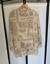Vintage 90s Liz Claiborne Silk Blouse M
