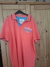 Tom Tailor Herren Polo koralle XL Kurzarm Kra...