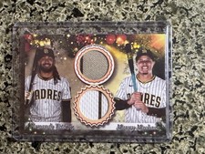 2025 Topps Holiday Dual Player Relic Tatis Jr./Machado #DPR-TM 22/99
