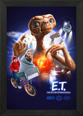 E.T. collage design Framed Wall Art Poster Canvas Print Picture