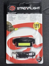 Streamlight 61702 Bandit - Includes Headstrap Hat Clip USB Cord Black 180
