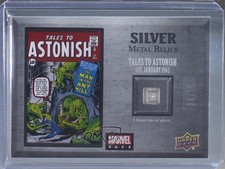2020 Upper Deck Marvel Ages Silver Metal Relics 15/15 Tales to Astonish #27 9px