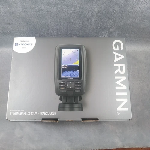 GARMIN Echomap Plus 43CV Fish Finder + GT20-TM Transducer Chartplotter Sonar
