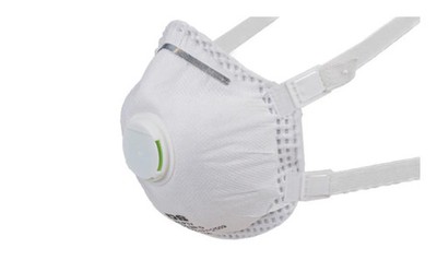 KARTON 120 STÜCK FFP3 Maske mit VENTIL für Asbest und KMF Feinstaubmaske Baumask