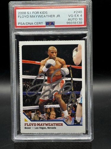 2008 Sports Illustrated for Kids Series 4 Floyd Mayweather Jr. #240 RC AUTO PSA