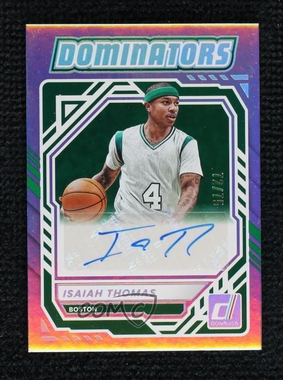 2025-26 Panini Donruss Dominators 72/75 Isaiah Thomas #DOM-ITH Auto 16wc