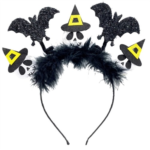 Lovely Wing&Skull&Pumpkin Shape Hair Hoop Women Cosplay Party Makeup Hairband - Picture 12 of 12