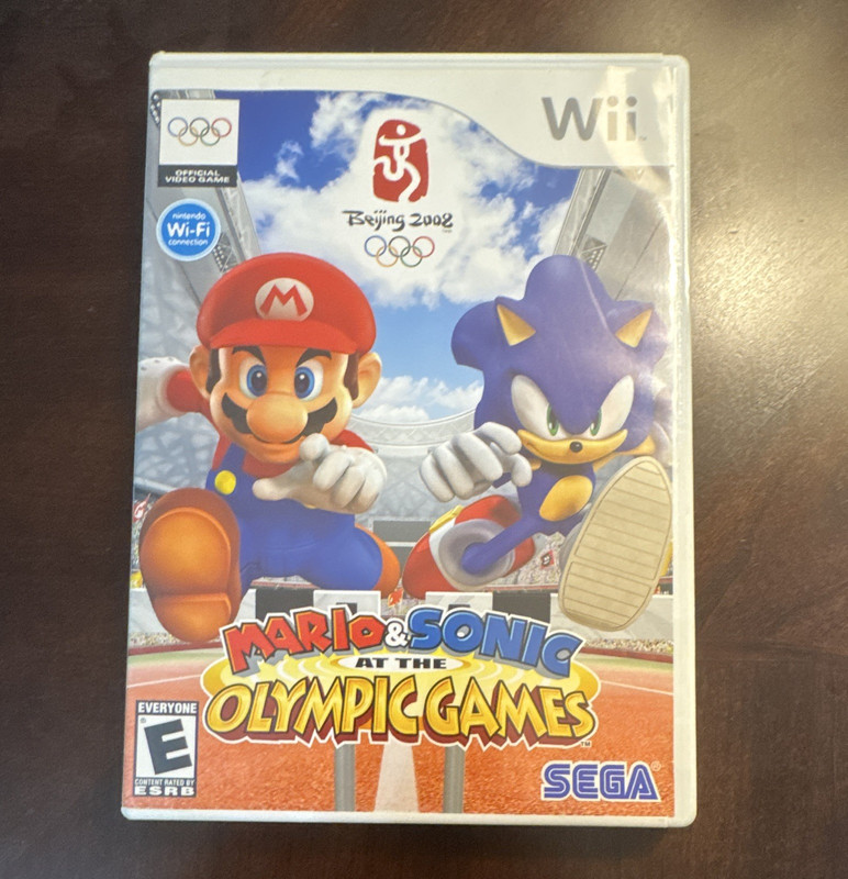 Nintendo Mario & Sonic at the Olympic Games Wii Case w/ Art & Manual (No Disc)