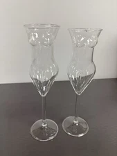 Novelty Female Body Shaped Glass Goblet Wine Glass Set Of 2