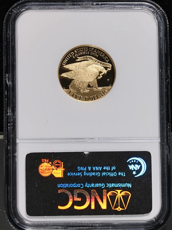 1995-W Atlanta Olympic: Stadium Commemorative Gold $5 NGC PF70 Ultra Cameo - Image 4 of 4