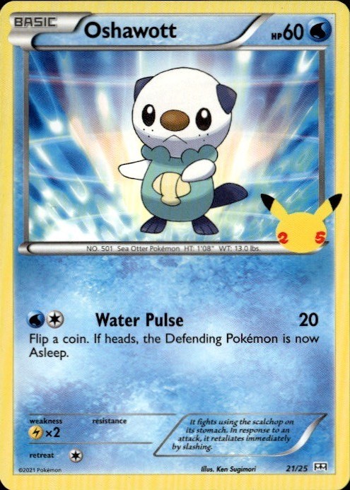 Oshawott - 21/25 Promo M21 McDonald's 25th Anniversary Promos 021/025