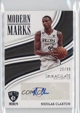 2022 Panini Immaculate Modern Marks /99 Nic Claxton Nicolas #IMO-NCL Auto 1pe9