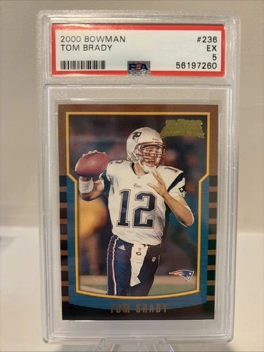 2000 Bowman Tom Brady RC PSA 5 #236 Patriots Rookie HOF