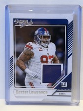 Panini 2024 Donruss Threads Dexter Lawrence Memorabilia #DTH-DLA Giants NFL