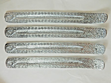 NEU LOT 4 Räucherstäbchen Silber Metall Halter NOS Brenner, Aschesammler, NOS