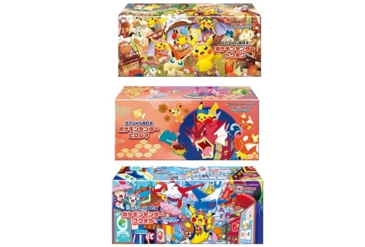 Pokemon Center Japan Card Special Box Tohoku Hiroshima Fukuoka 3