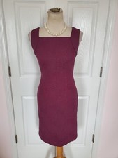 Banana Republic Women's Sleeveless Burgundy Dress (Size 0 or S)