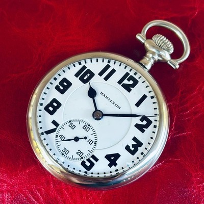 Montre De Poche Hamilton 971 (1903) - 16S, 21 Rubis, Boîtier Vitré, Rare Et Fonctionnelle