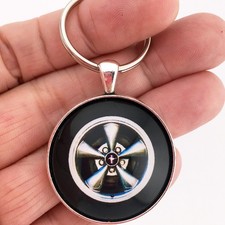 Vintage 1994-2004 Ford Mustang Tribar Pony Bullitt Wheel 1.2 Diameter Keychain