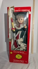 1986 Vintage Telco Motion-ettes of Christmas Animated Figure Works! Box Damaged