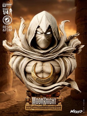 Moon Knight Sculpture Bust Model Kit   size choices! Unpainted/Unassembled