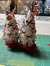 Decorated mini artificial Christmas tree