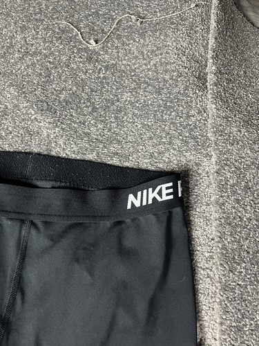 Nike Pro Leggings Womens Large Black Drifit Mid Rise Mesh Tight 28” Ladies - Picture 8 of 18