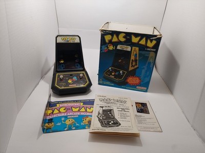 1981 Coleco Pac-Man Tabletop Mini Arcade Video Game Midway Box And Manual Tested
