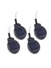 Lamp Accessories 4PCS Round Led Light Solar Powered Replacement Battery Charger