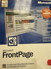 Microsoft Front Page Version 2002 Web Site Software Product Key Original Package