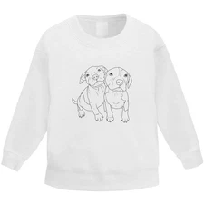 'Adorable Pitbull Puppies' Kid's Sweatshirt / Sweater / Jumper (KW054654)
