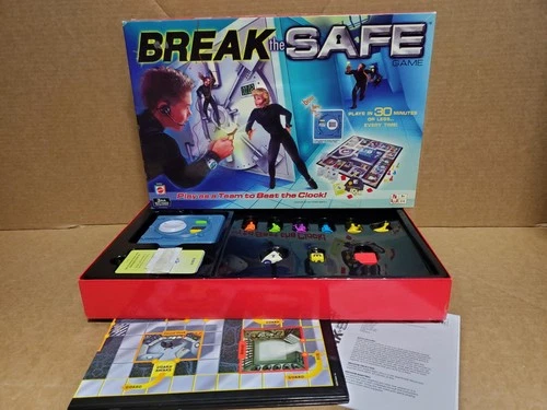Vintage MATTEL 2003 BREAK THE SAFE Interactive Family Board Game COMPLETE
