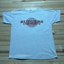 Vintage 90s Rutgers University Scarlet Knights College Shirt Size XL